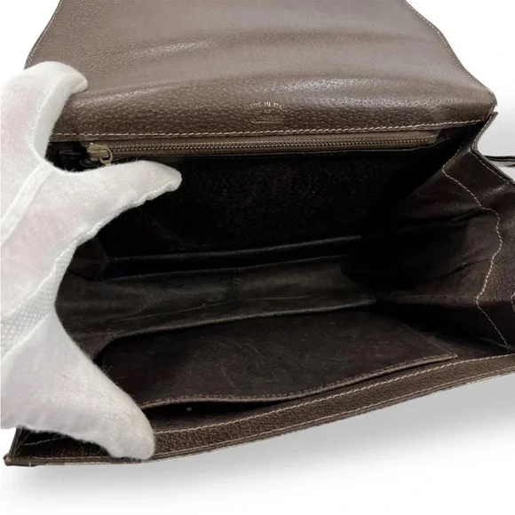 Gucci Beige and Dark Brown Crossbody Bag - Picture 9 of 16